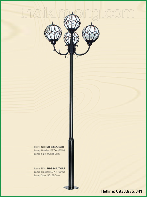 Đèn-Trụ-Sân-Vườn-SH884A