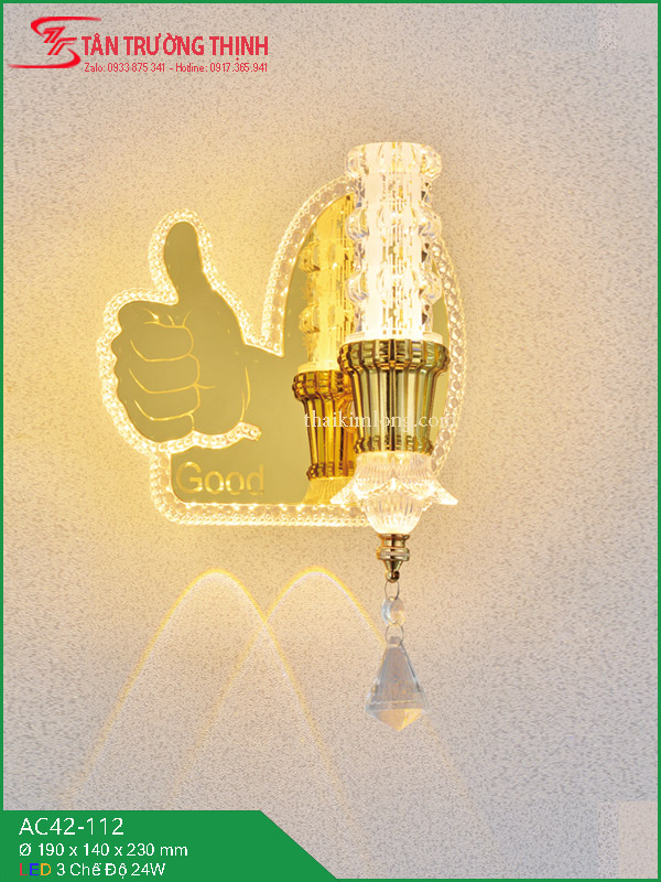 Đèn Vách Led Kim Long AC42-112